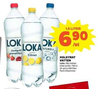 Coop Kolsyrat vatten erbjuda