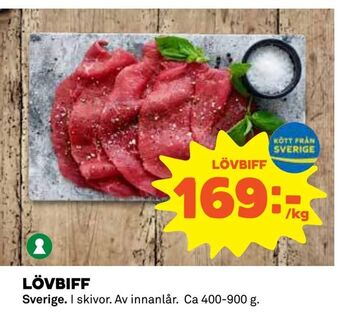 Coop Daglivs Lövbiff erbjuda