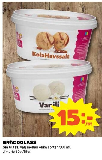 Coop Daglivs Gräddglass erbjuda