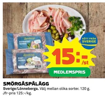Coop Daglivs Smörgåspålägg erbjuda