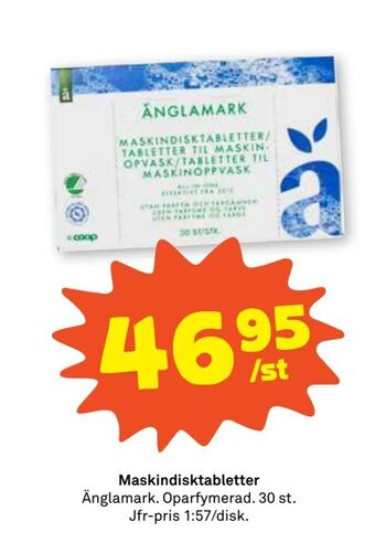 Stora Coop Maskindisktabletter erbjuda