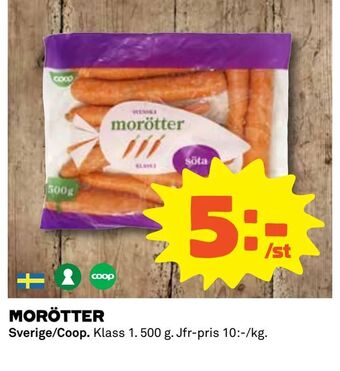 Coop Morötter erbjuda