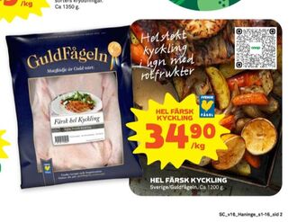 Coop Forum Guldfågeln kyckling erbjuda