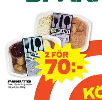 Coop bistro färdigrätter