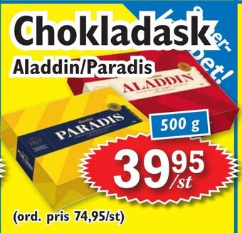 T-jarlen Chokladask erbjuda