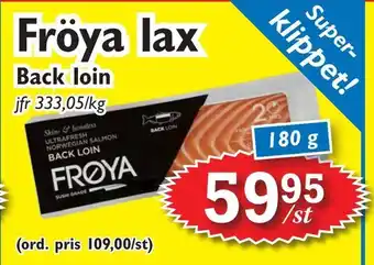T-jarlen Fröya lax erbjuda