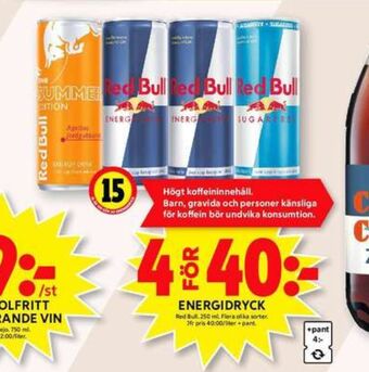 ICA Maxi Red bull energidryck erbjuda