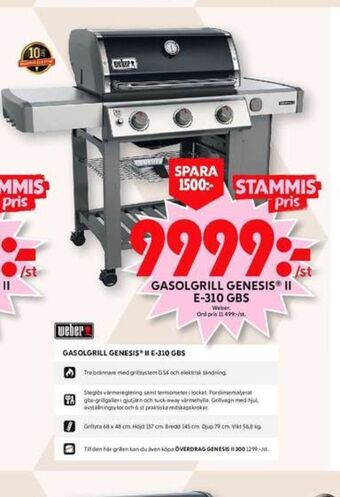 ICA Maxi Weber gasolgrill erbjuda