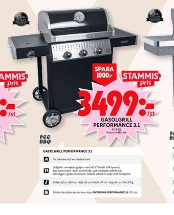 ICA Maxi Fcc bbq gasolgrill erbjuda