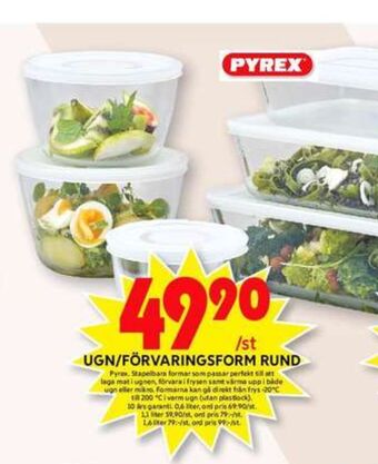 Pyrex ugnsformar