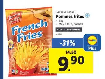 Lidl Pommes frites 1kg erbjuda