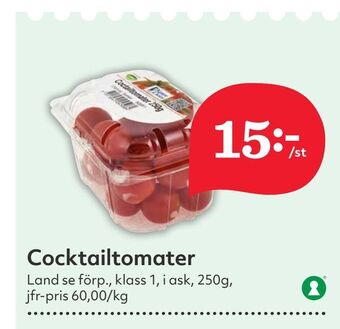 Hemköp Cocktailtomater erbjuda