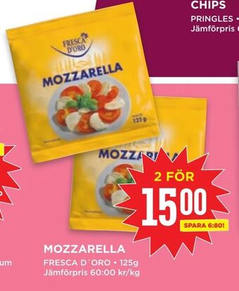 Willys Mozzarella erbjuda