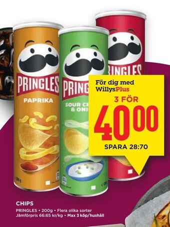 Willys Chips erbjuda