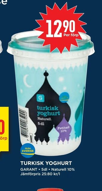 Willys Turkisk yoghurt erbjuda