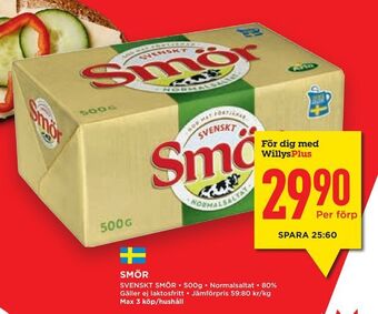 Willys Hemma Smör erbjuda