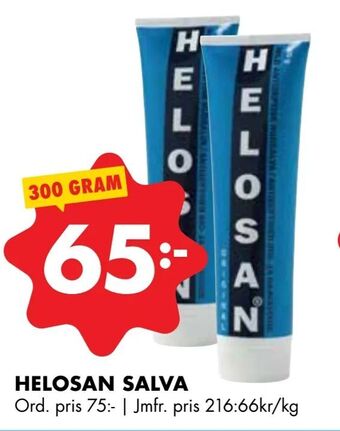 ÖoB Helosan salva erbjuda