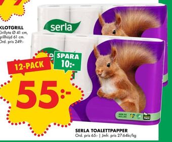 ÖoB Serla toalettpapper erbjuda