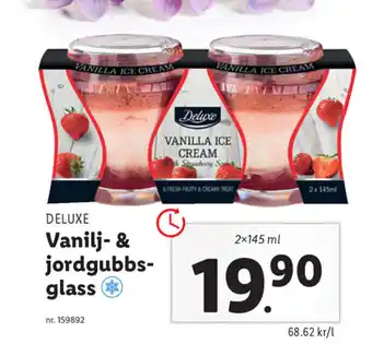 Vanilj- & jordgubbs- glass 2x145ml