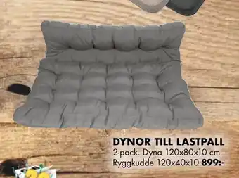ÖoB Dynor till lastpall erbjuda
