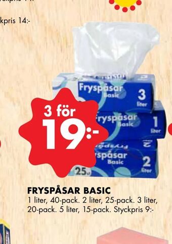 ÖoB Fryspåsar basic erbjuda