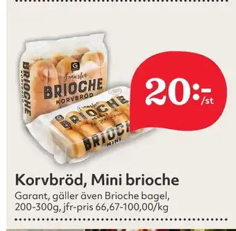 Hemköp Korvbröd, Mini brioche erbjuda