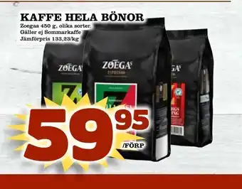 Bonum Matmarknad Kaffe hela bönor erbjuda