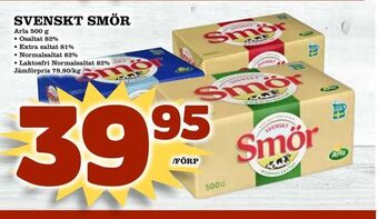 Bonum Matmarknad Svenskt smör erbjuda