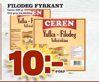 Filodeg fyrkant