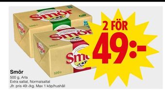 Matöppet Smör erbjuda