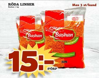 Prisma Mat Röda linser erbjuda