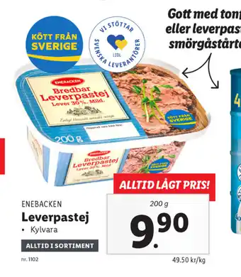 Lidl Leverpastej 200g erbjuda