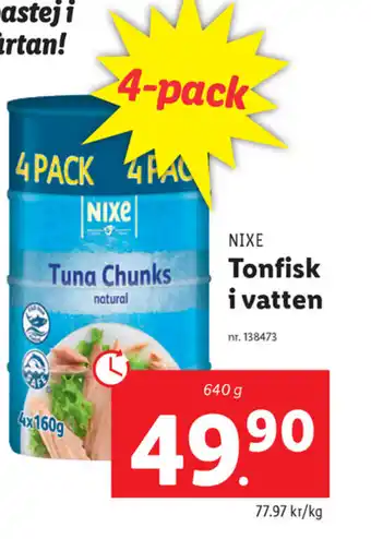 Tonfisk i vatten 640g