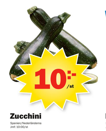 Pekås Zucchini erbjuda
