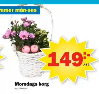 Pekås Morsdags korg erbjuda