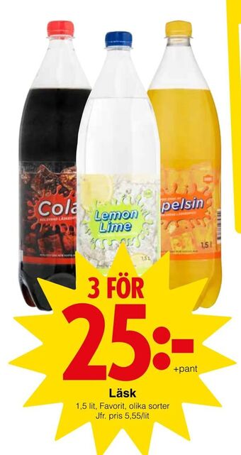 Matöppet Läsk erbjuda