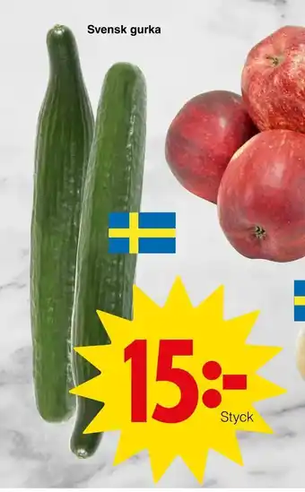 Matöppet Svensk gurka erbjuda