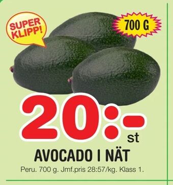 Nya Pulsen Avocado i nät erbjuda