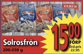 Supergrossen Solrosfrön erbjuda