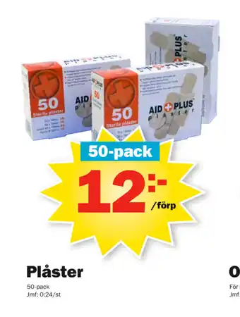 Plåster 50-pack