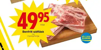 Matöppet Bonjour sidfläsk erbjuda