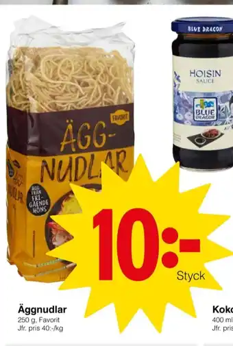 Matöppet Favorit nudlar erbjuda