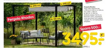 Rusta Smart pergola erbjuda