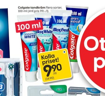 Rusta Colgate tandkräm erbjuda