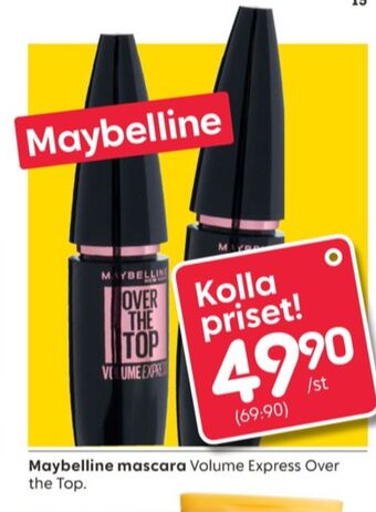 Rusta Maybelline mascara erbjuda