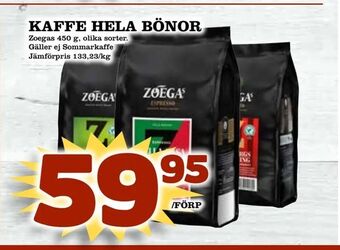 Matdax Kaffe hela bönor erbjuda
