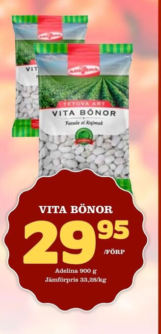 Matdax Vita bönor erbjuda