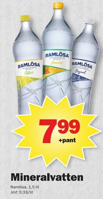 Pekås Mineralvatten erbjuda