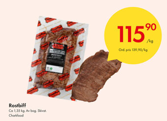 Snabbgross Rostbiff 1kg erbjuda
