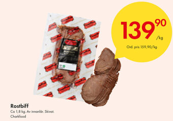 Snabbgross Rostbiff 1kg erbjuda